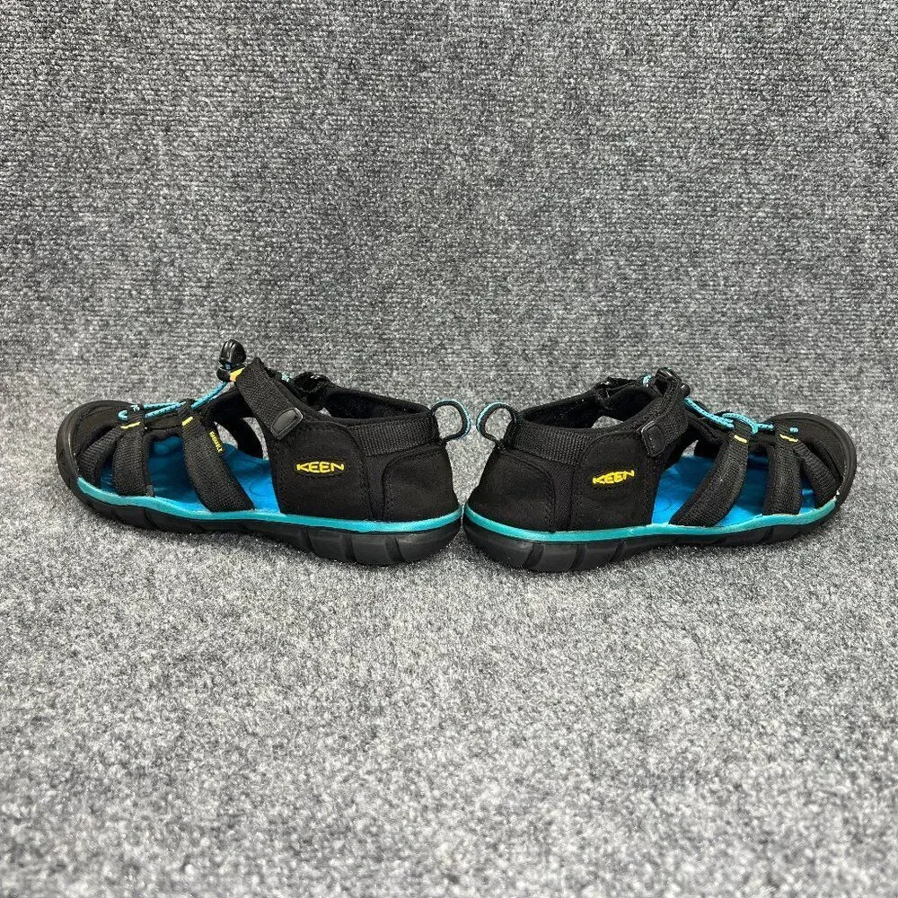 Keen Seacamp II CSX Water Sandals‎ Boys 5 Black Blue Outdoor Waterproof Hiking